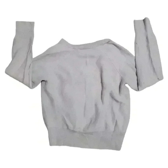 The Reset R Label Women's Gray V-Neck Wool Sweater Size Medium - Picture 3 of 4